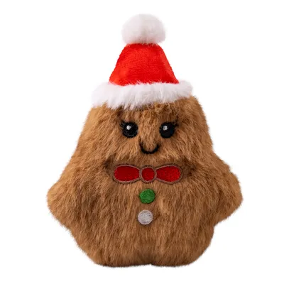 KONG Holiday Snuzzles Mini mézeskalácsember kutyajáték - XS: H 14 x Sz 10 x M 4 cm KONG Holiday Snuzzles Mini mézeskalácsember kutyajáték - XS: H 14 x Sz 10 x M 4 cm