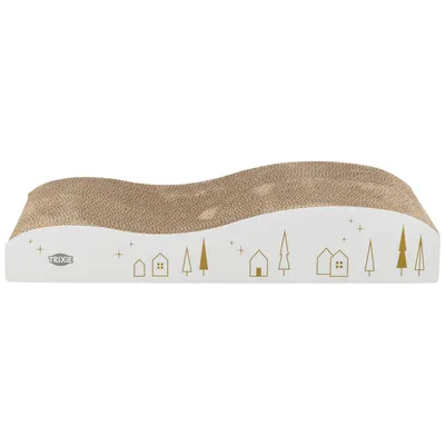 Trixie Xmas krabplank - 43,5 x 8 x 20 cm, wit/goud