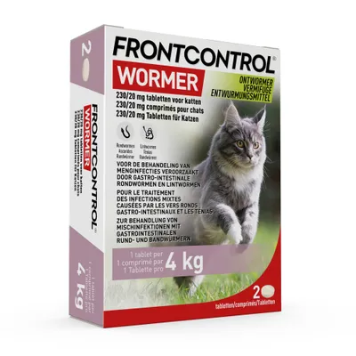 Frontcontrol ontworming voor katten Frontcontrol ontworming voor katten
