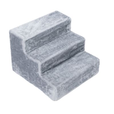 zooplus Basics Huisdierentrap Stepway, grijs Maat M: L 40 x B 40 x H 30 cm