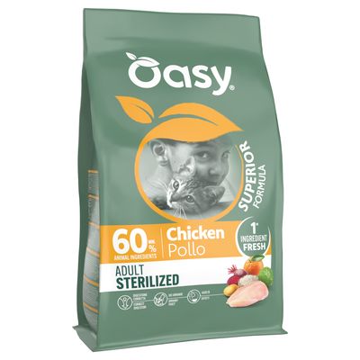 Oasy Dry Cat Superior Adult Sterilized Pollo 6 kg