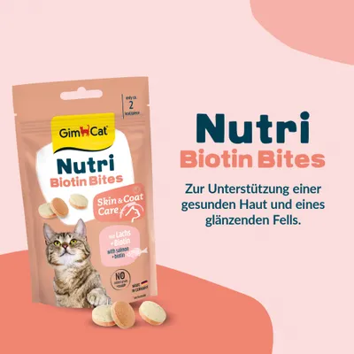 GimCat Nutri Biotin Bites mit Lachs - 40 g