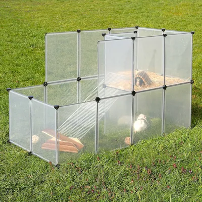 Lionto utehage i plast över 2 våningar - L 147 x B 75 x H 92 cm