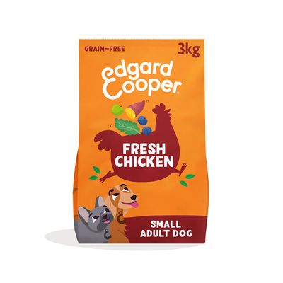 Edgard & Cooper Small Adult Hond Kip graanvrij 3 kg