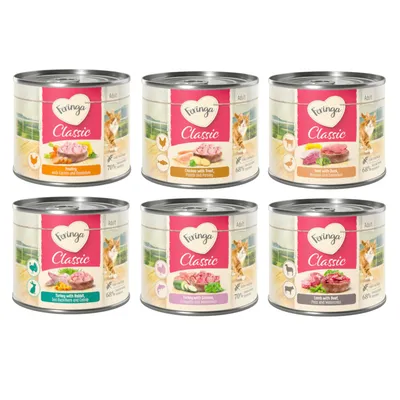 Feringa Classic Meat Menu -säästöpakkaus 24 x 200 g - neljä makua