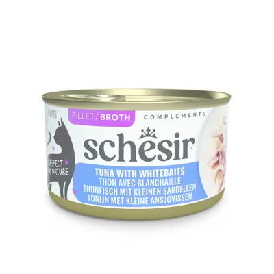 Sparpaket Schesir Complements in Brühe 24 x 70 g - Thunfisch mit Sardellen