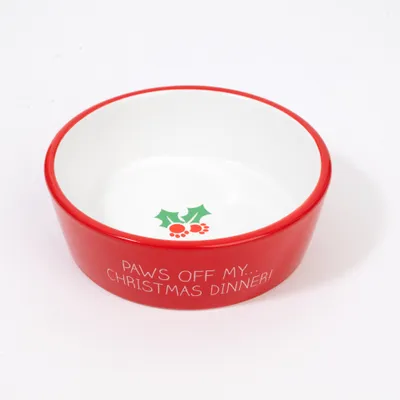 zooplus Exclusive Hundenapf X-mas, rot / weiss - 500 ml, Ø 15 cm