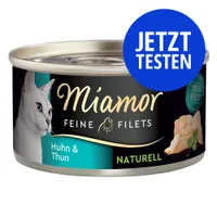 Probierpaket Miamor Feine Filets Naturelle 12 x 80 g - Mix I (4 Sorten gemischt)