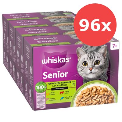 Jumbopack Whiskas Senior Frischebeutel 96 x 85 g