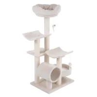 Drapak dla kota Penelope, kremowy - Dł. x szer. x wys: 55 x 40 x 116 cm