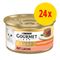 Sparpaket Gourmet Gold Raffiniertes Ragout 24 x 85 g Mix II: Rind / Lachs