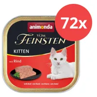 animonda vom Feinsten Kitten 72 x 100 g - Mix (Lamm, Rind)