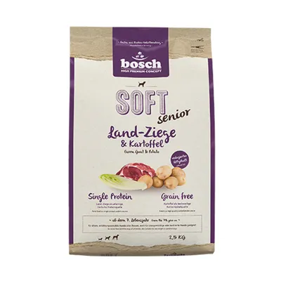 Lots économiques bosch x2 - HPC Soft Senior chèvre & pommes de terre (3 x 2,5 kg) Lots économiques bosch x2 - HPC Soft Senior chèvre & pommes de terre (3 x 2,5 kg)