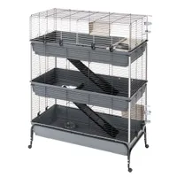 Ferplast Kleintierkäfig Vital 120 3-stöckig - L 120 x B 60 x H 167 cm
