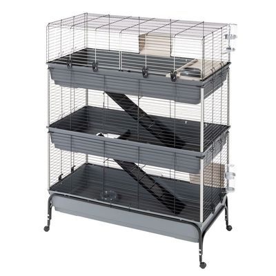 Ferplast Kleintierkäfig Vital 120 3-stöckig L 120 x B 60 x H 167 cm
