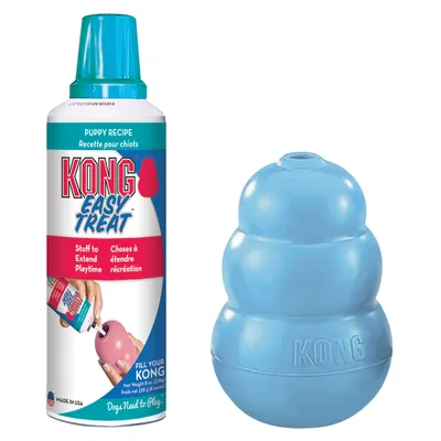 Lot : jouet KONG Puppy + Pâte KONG Easy Treat Puppy pour chiot - KONG Puppy bleu S + Pâte KONG Puppy Lot : jouet KONG Puppy + Pâte KONG Easy Treat Puppy pour chiot - KONG Puppy bleu S + Pâte KONG Puppy