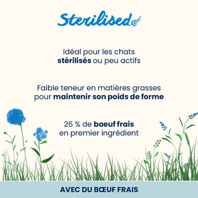 Almo Nature Holistic Sterilised bœuf, riz pour chat