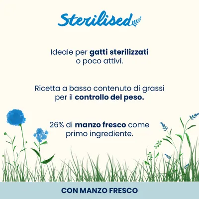 Almo Nature Functional Sterilised Cat Manzo & Riso - 2 kg