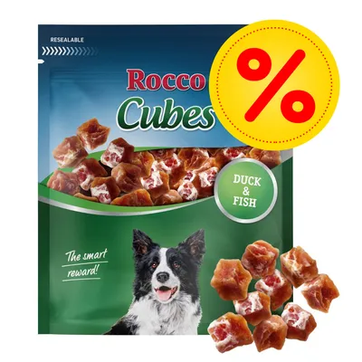 Rocco Cubes -säästöpakkaus - 4 x 150 g ankka
