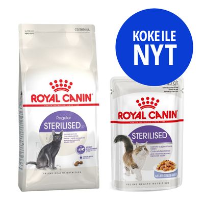 Royal Canin -kokeilupakkaus: 400 g + 12 x 85 g märkäruokaa Sterilised 37