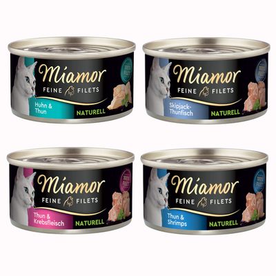 Balení na zkoušku Miamor Feine Filets Naturelle 12 x 80 g Smíšené balení I