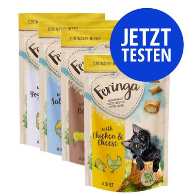 Feringa Crunchy Bites Probiermix Joghurt / Rind / Huhn und Käse / Lachs (jeweils 30 g)