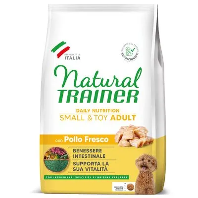Natural Trainer Adult Small & Toy met Kip Natural Trainer Adult Small & Toy met Kip