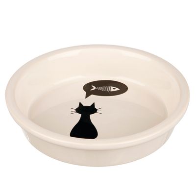Trixie miska ceramiczna z kocim motywem 250 ml, Ø 13 cm