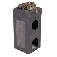 Sklopivi toranj za grebanje Soft’n Scratchy - Tamnosiva / bijela