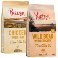 Croquettes Purizon 2 x 400 g pour chat à prix spécial ! - poulet, poisson & sanglier, poulet