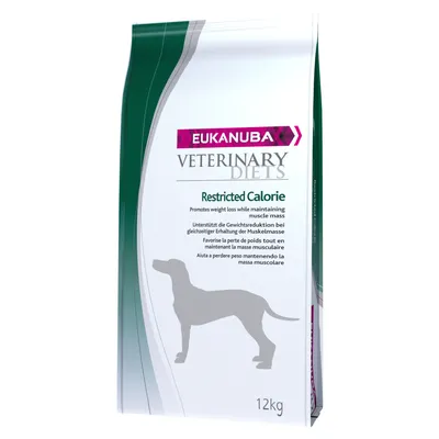Eukanuba Veterinary Diets Restricted Calorie, podržava smanjenje težine uz očuvanje mišićne mase, pakiranje 12 kg.