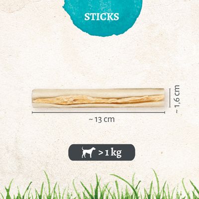Kau-Stick, Länge ca. 13 cm, Durchmesser ca. 1,6 cm, geeignet für Hunde über 1 kg.