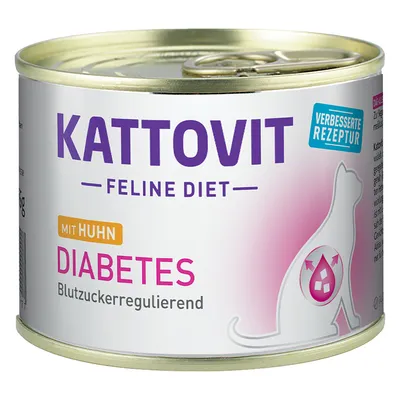 Kattovit Diabetes / Gewicht в консерви 24 x 185 г - с пиле 