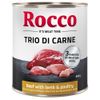 Sparpaket Rocco Trio di Carne - 24 x 400 / 800 g 24 x 800 g: Rind, Lamm & Geflügel