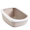 Savic Aseo Jumbo - Katzenklo mit hohem Rand Starterset: Toilette mocca/weiß + 6 Bag it up