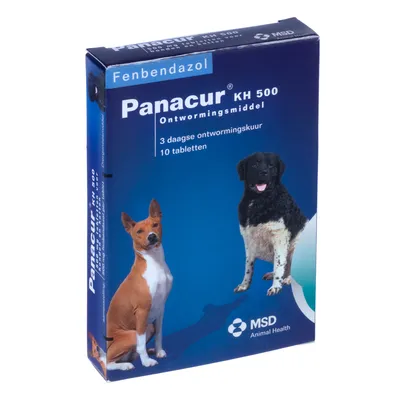 Panacur Hond / Kat 500 mg - Dubbelpak: 2 x 10 tabletten
