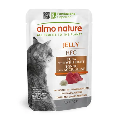 Zestaw Almo Nature Jelly, 24 x 55 g - Tuńczyk i sardele