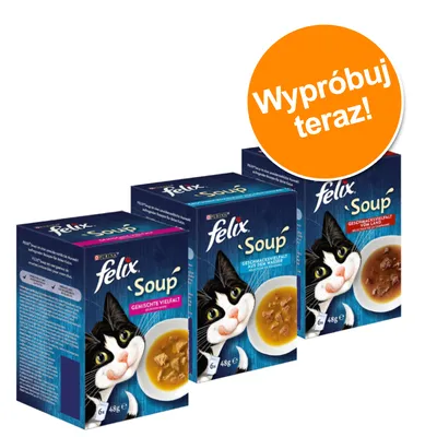 Pakiet mieszany Felix Soup, 18 x 48 g - Pakiet mieszany Pakiet mieszany Felix Soup, 18 x 48 g - Pakiet mieszany