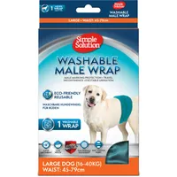 Simple Solution tvättbart skvättskydd för hanhundar - Stl. L, 1 st