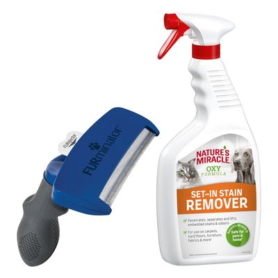 FURminator deShedding Tool entfernt mehr lose Haare als Bürsten. Bürsten: befreit Deckhaar von Knoten & Schmutz. deShedding: entfernt Unterwolle schonend ohne das Fell zu verletzen.