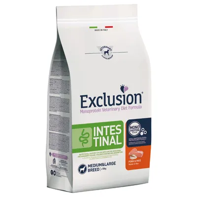 Exclusion Diet Intestinal Medium/Large Adult Porc și orez - 12 kg