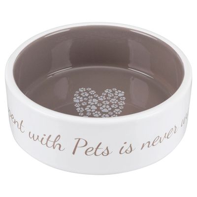 Trixie Keramikkskål Pet's Home 300 ml, Ø 12 cm