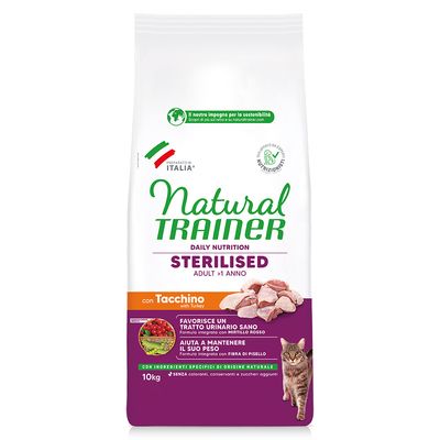 Natural Trainer Adult Sterilised White Meat 10 kg
