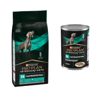 PURINA PRO PLAN Veterinary Diets: 11 кг / 12 кг суха храна + консервирана храна, 400 г подарък! - EN Gastrointestinal (12 кг) + Gastrointestinal Mousse (400 г)
