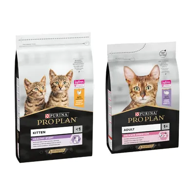 10 kg PURINA PRO PLAN + 3 kg Adult Delicate Digestion puretina gratis! - Kitten Healthy Start bogato piletinom