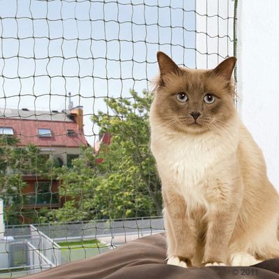 Trixie wzmocniona siatka ochronna dla kota, oliwkowa 2 x 1,5 m
