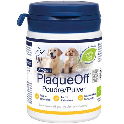 ProDen PlaqueOff ekologisk tandvård för hund Sparpack: 2 x 60 g