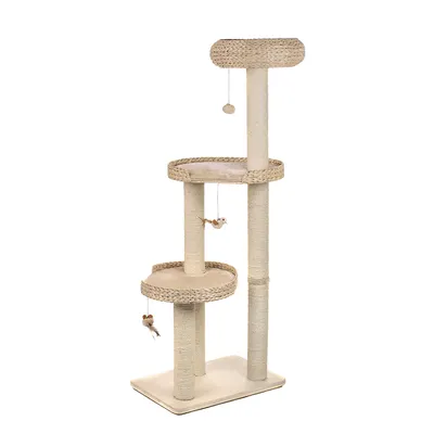 zooplus Exclusive Kratzbaum Natural Home III - Gesamthöhe 154 cm