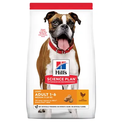 Hill's Science Plan Adult 1-6 Light Medium med kylling