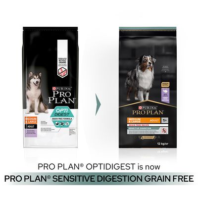 PURINA PRO PLAN Medium & Large Adult Sensitive Digestion kornfritt